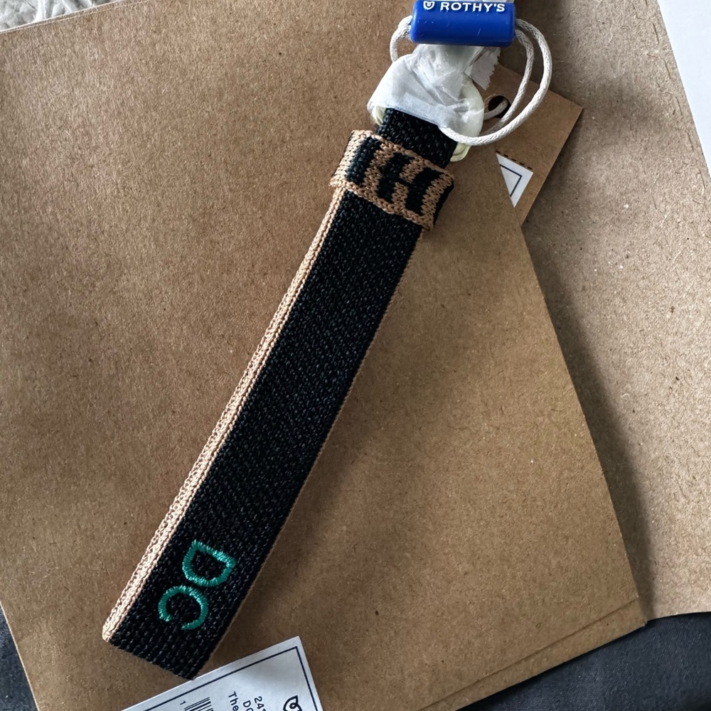 Rothy's DC Exclusive Black and Tan Key Chain